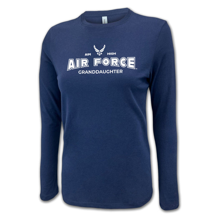 Air Force Granddaughter Women's Long Sleeve T-Shirt (Navy)