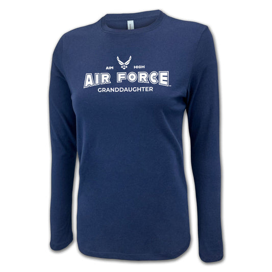 Air Force Granddaughter Women's Long Sleeve T-Shirt (Navy)