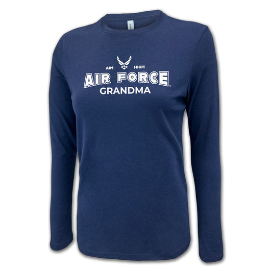 Air Force Grandma Women's Long Sleeve T-Shirt (Navy)