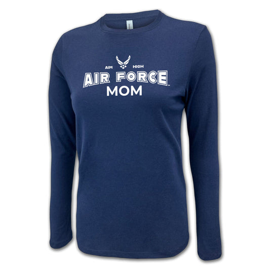 Air Force Mom Women's Long Sleeve T-Shirt (Navy)