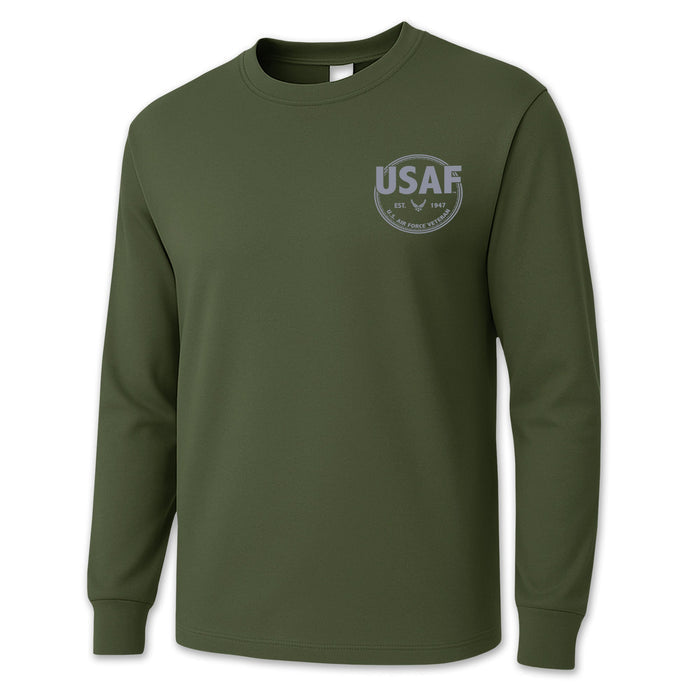 Air Force Veteran Left Chest Long Sleeve T-Shirt