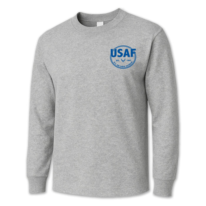 Air Force Veteran Left Chest Long Sleeve T-Shirt