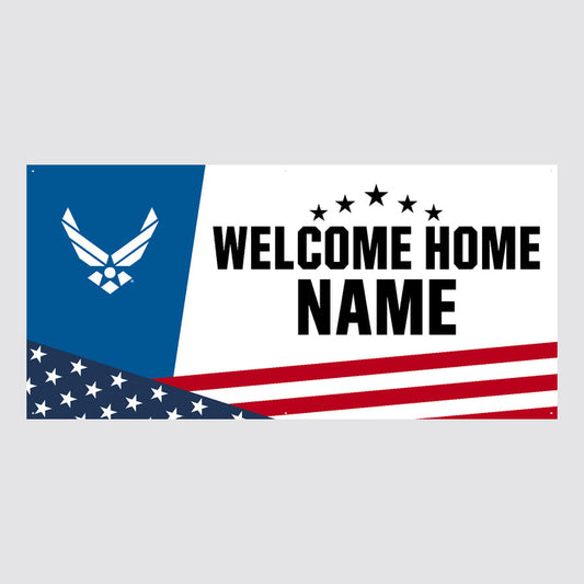 Air Force Welcome Home Custom Sign (White)*