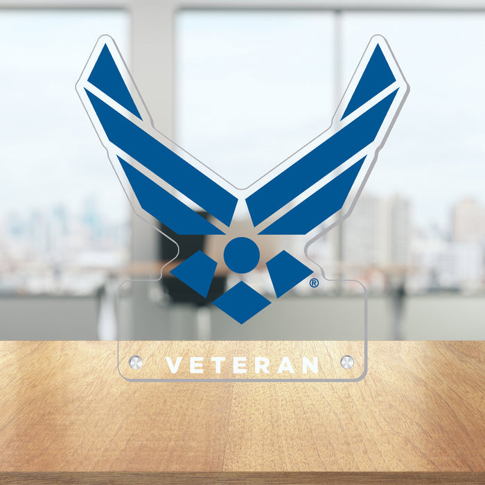 Air Force Wings Veteran Acrylic Sign*
