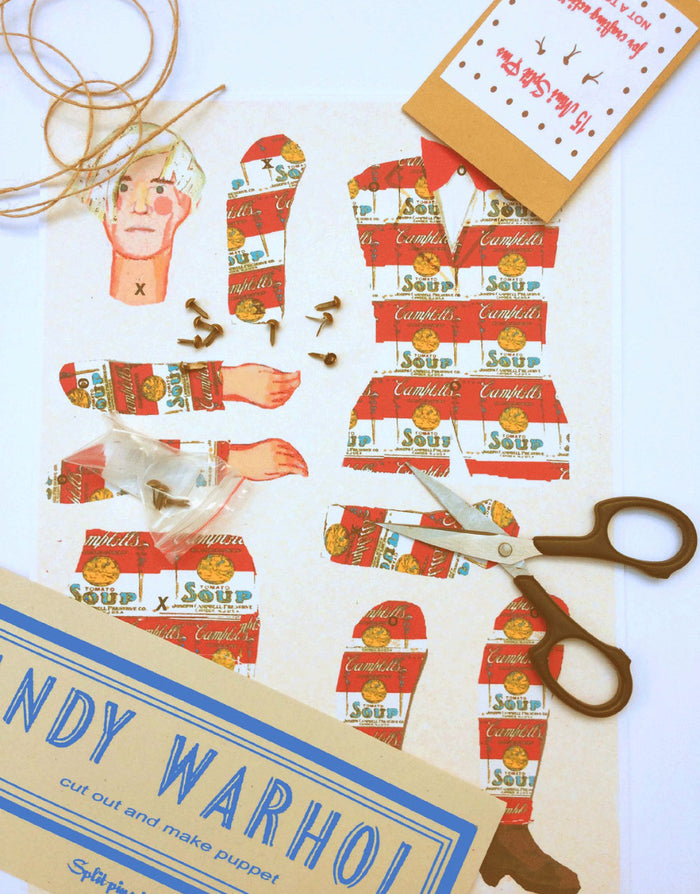 Andy Warhol Cut and Make Puppet by Wini Tapp