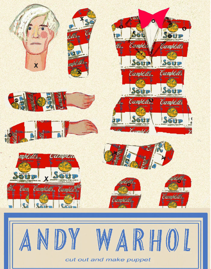 Andy Warhol Cut and Make Puppet by Wini Tapp