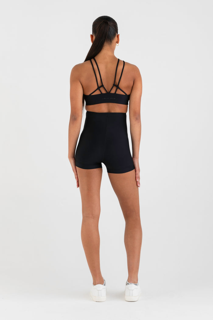 Angel Energy Bodysuit in Black - Back View