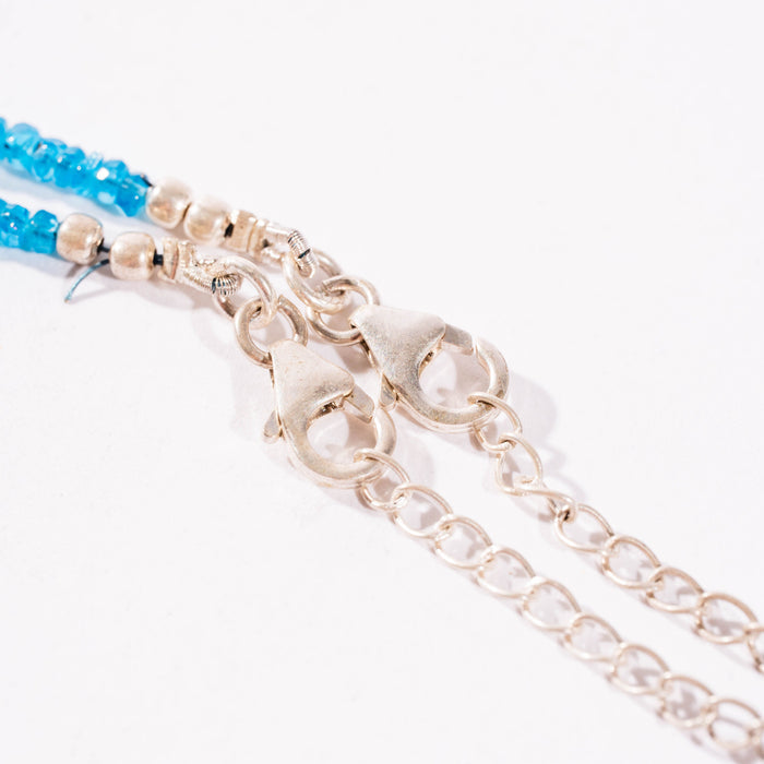 Apatite, Blue - Faceted Bead Necklace