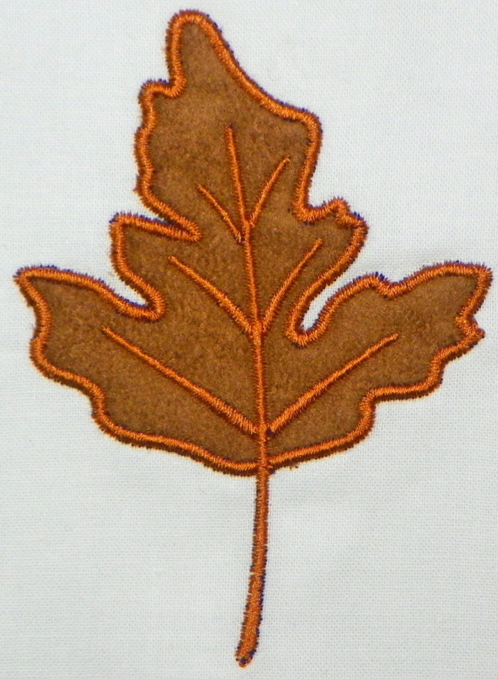 Applique Autumn Leaves  [4x4] #  10557