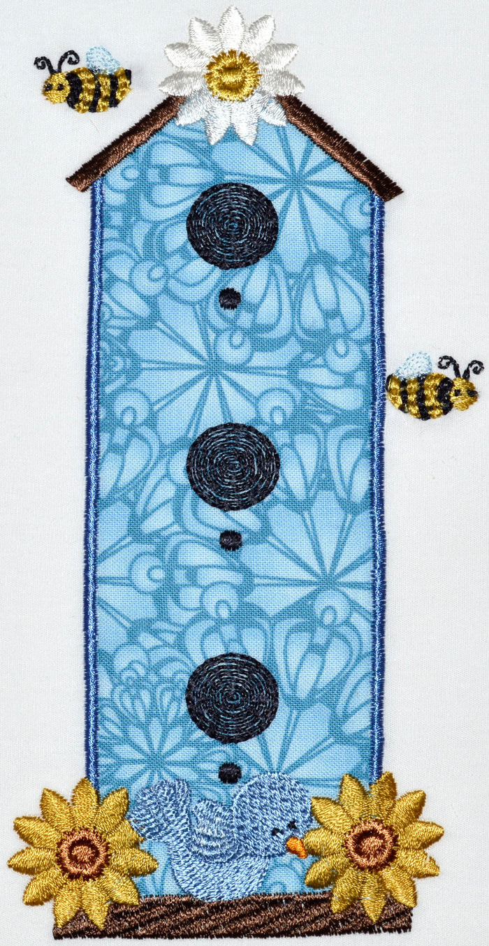 Applique Birdhouses [5x7] # 10565