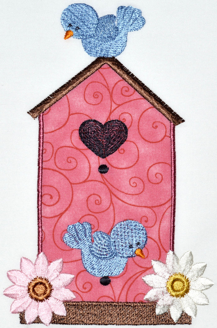 Applique Birdhouses [5x7] # 10565