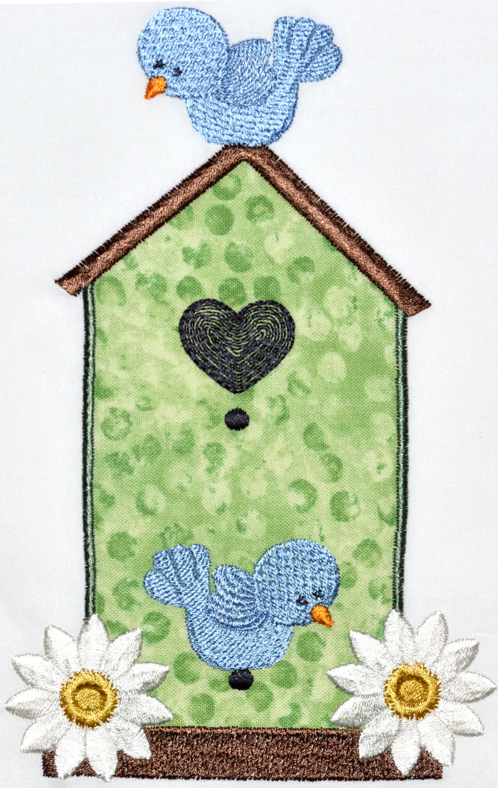 Applique Birdhouses [5x7] # 10565