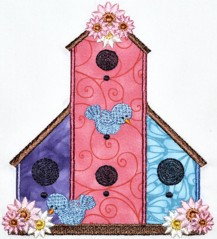 Applique Birdhouses [5x7] # 10565