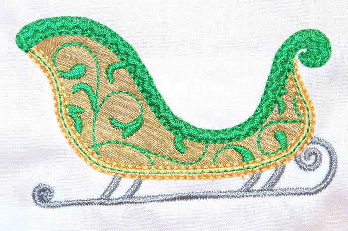Applique Snow Sleigh [4x4] # 10811