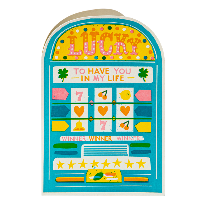 Archivist US Love/Anniversary Card - Lucky Slot Machine