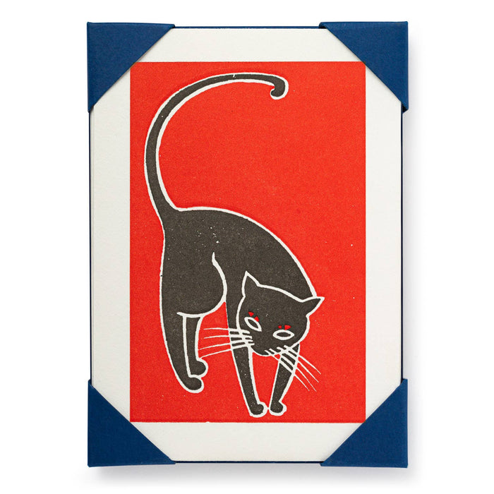 Archivist US Notelet Card Set - Black Cat
