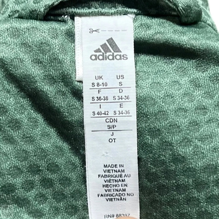 Athletic Jacket By Adidas In Green, Size: S