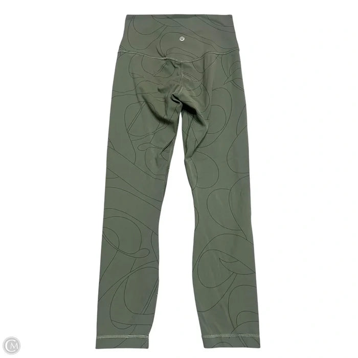 Athletic Leggings By Lululemon In Green, Size: 4
