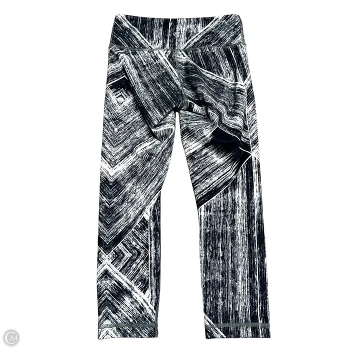 Athletic Leggings Capris By Lululemon In Black & White, Size: 4