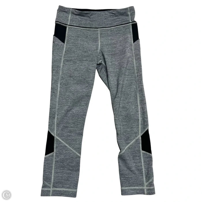 Athletic Leggings Capris By Lululemon In Grey, Size: 6