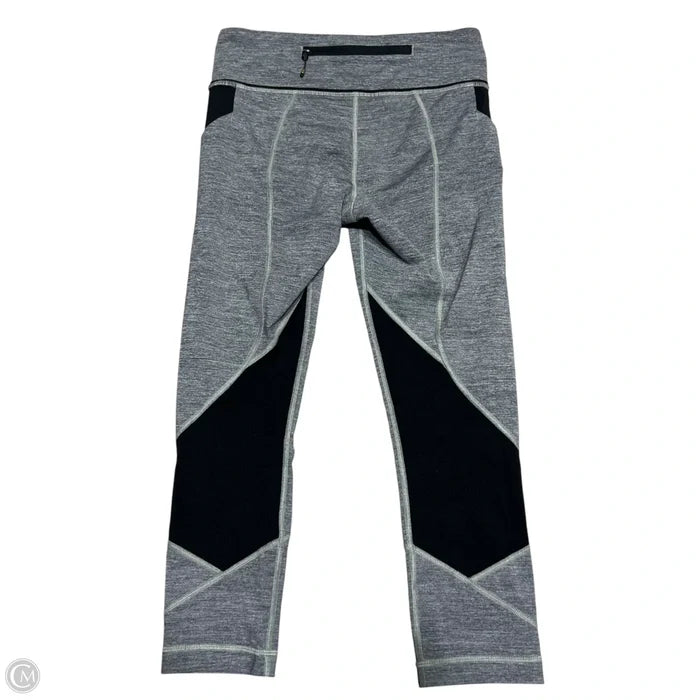 Athletic Leggings Capris By Lululemon In Grey, Size: 6