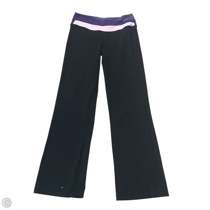 Athletic Pants By Lululemon In Black & Purple, Size: 8