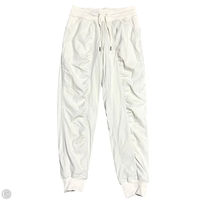 Athletic Pants By Lululemon In Cream, Size: 4