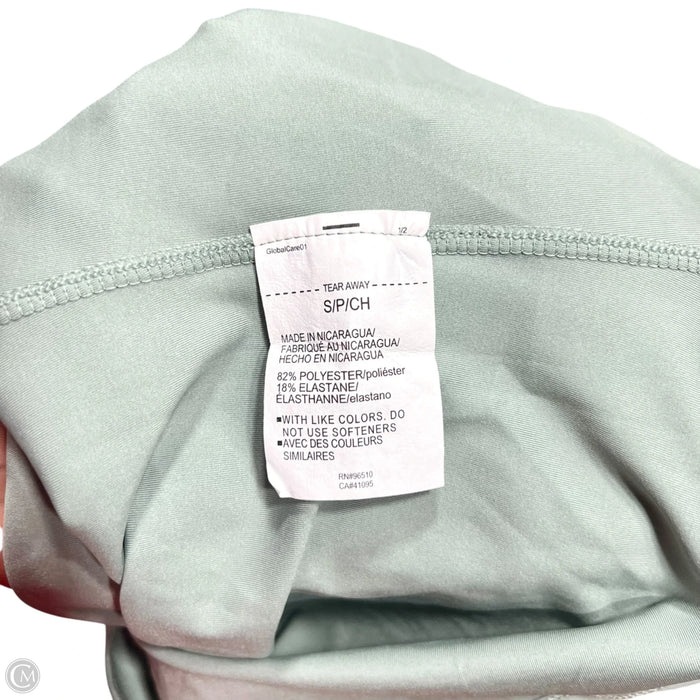 Athletic Top Long Sleeve Collar By Under Armour In Green, Size: S