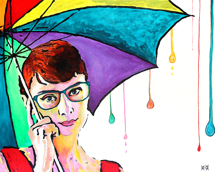 Audrey in the Rain