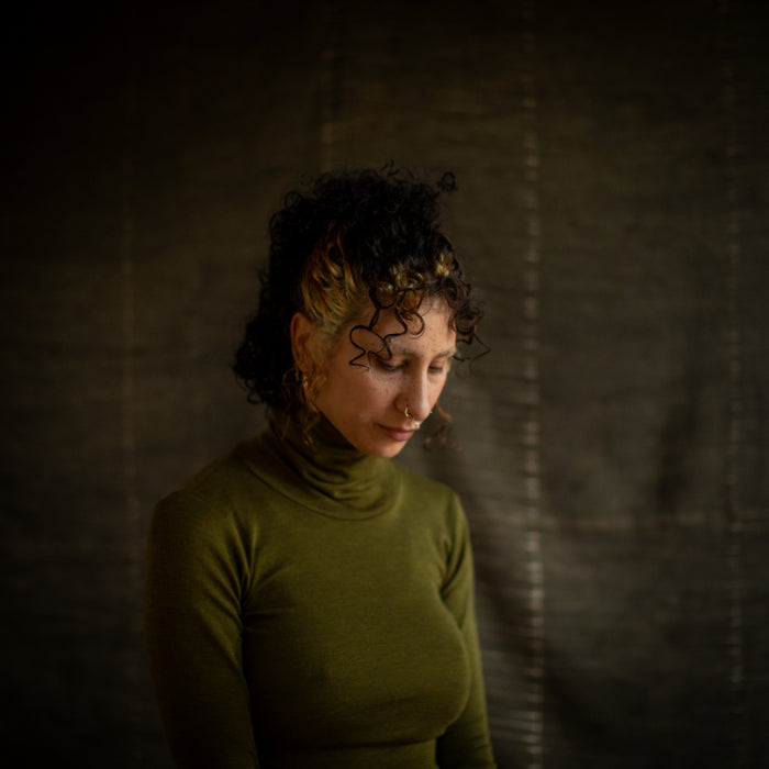 Auk Women's Top - Merino Wool & Silk - Seaweed