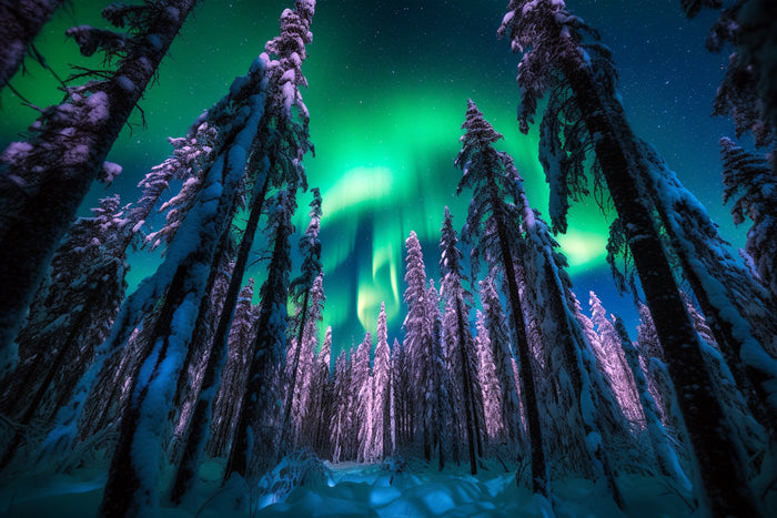 Aurora Ice Forest