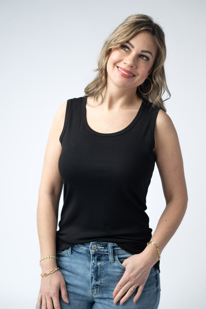 Ava Tank - Black by Michelle Mae
