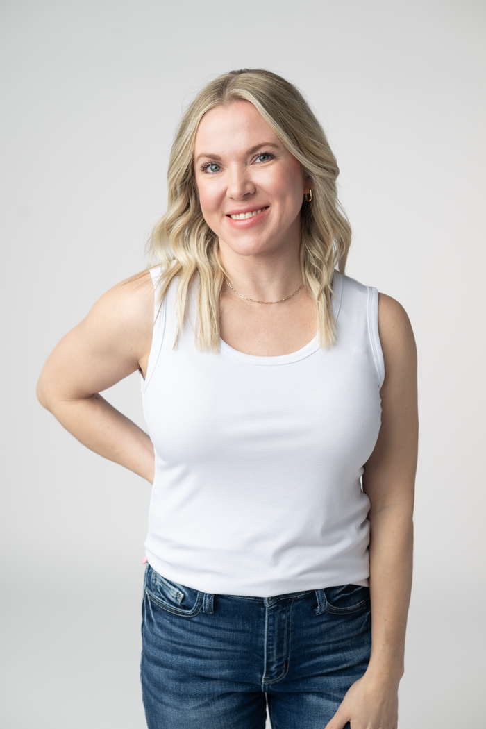 Ava Tank- White by Michelle Mae