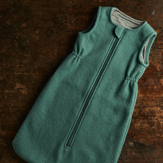 Baby Boiled Merino Wool Sleeping Bag - Eucalyptus