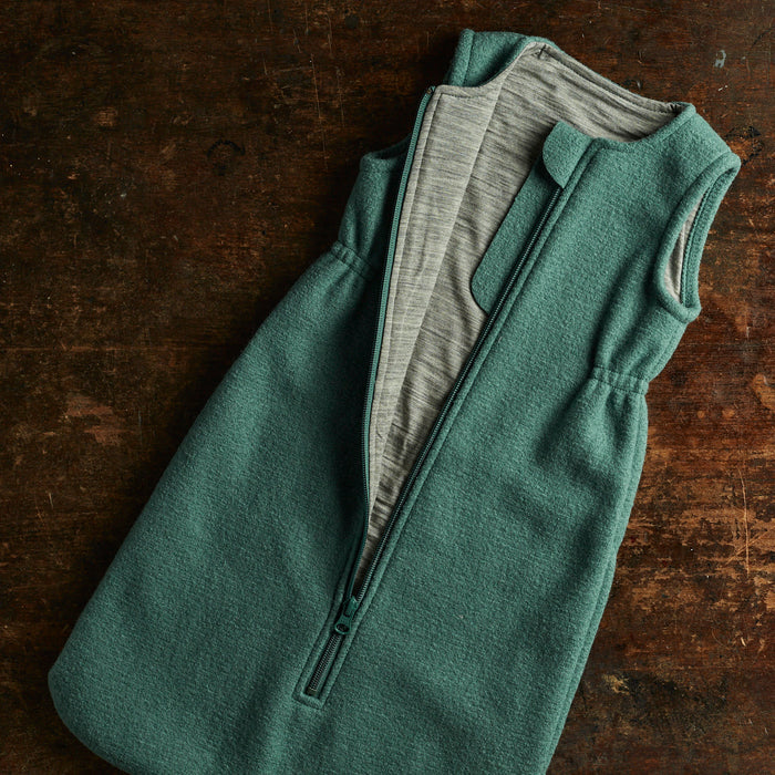 Baby Boiled Merino Wool Sleeping Bag - Eucalyptus