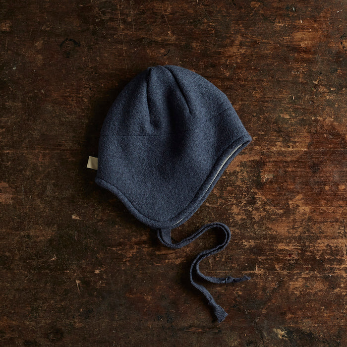 Baby & Kids Boiled Merino Wool Hat - Indigo