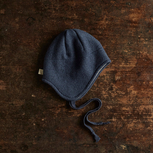 Baby & Kids Boiled Merino Wool Hat - Indigo