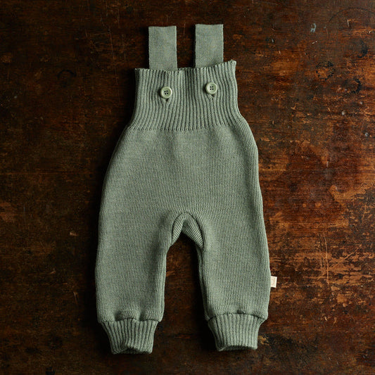 Baby & Kids Merino Wool Dungarees - Jade