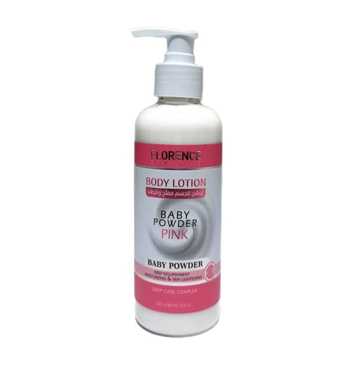 Florence Baby Powder Pink Body Lotion 300 ml pump bottle