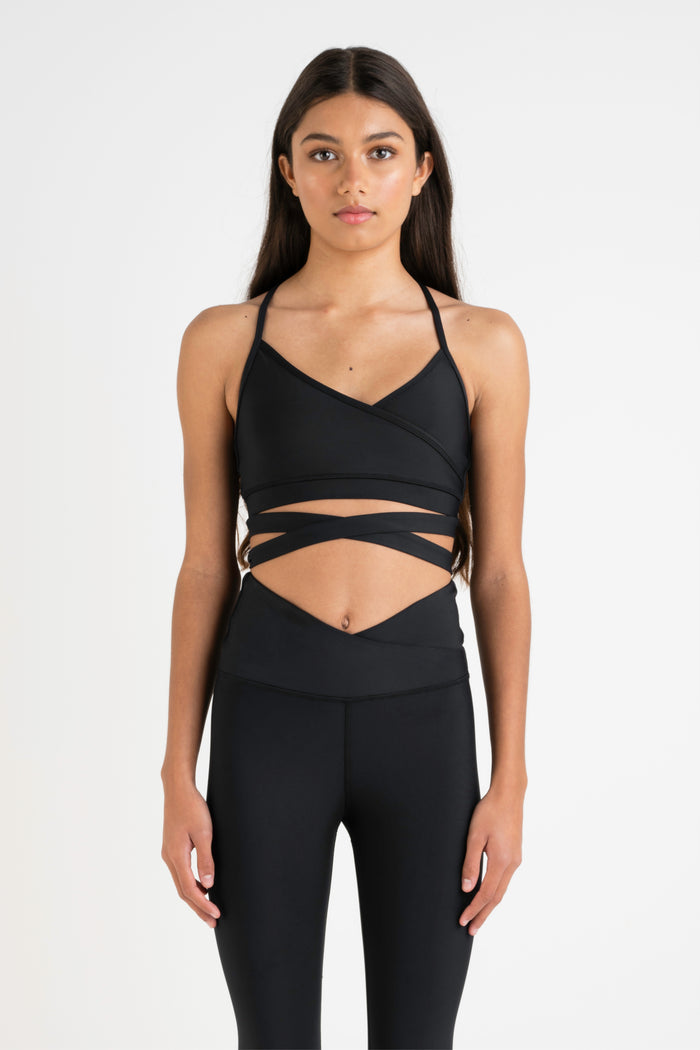 Ballet Wrap Crop Top