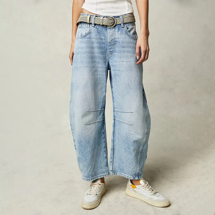 Barrel | Women's High Waist Barrel Leg Jeans Relaxed Fit Denim