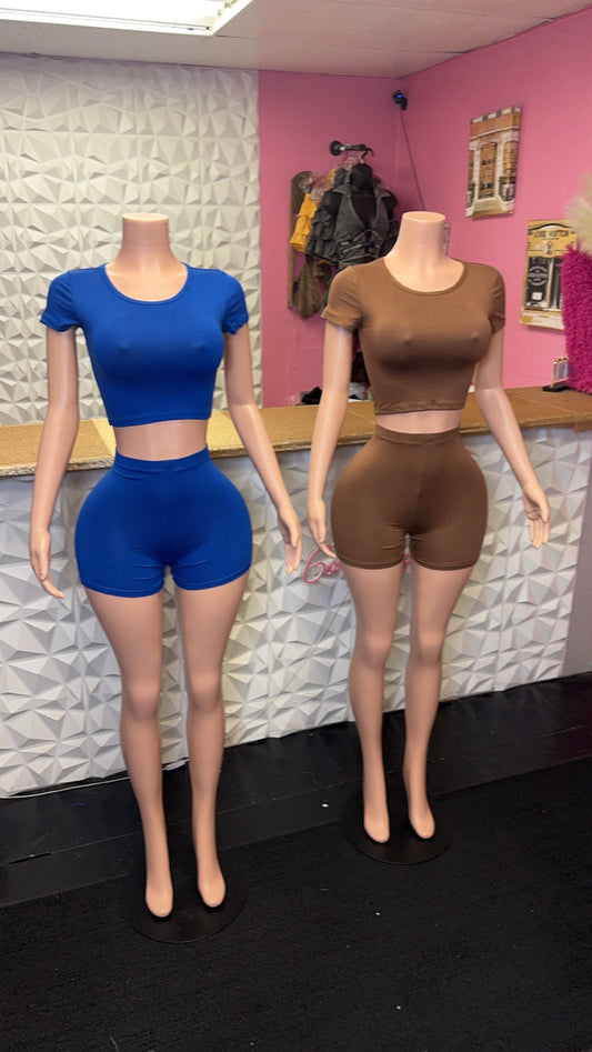 Basic Short Set ( Brown )