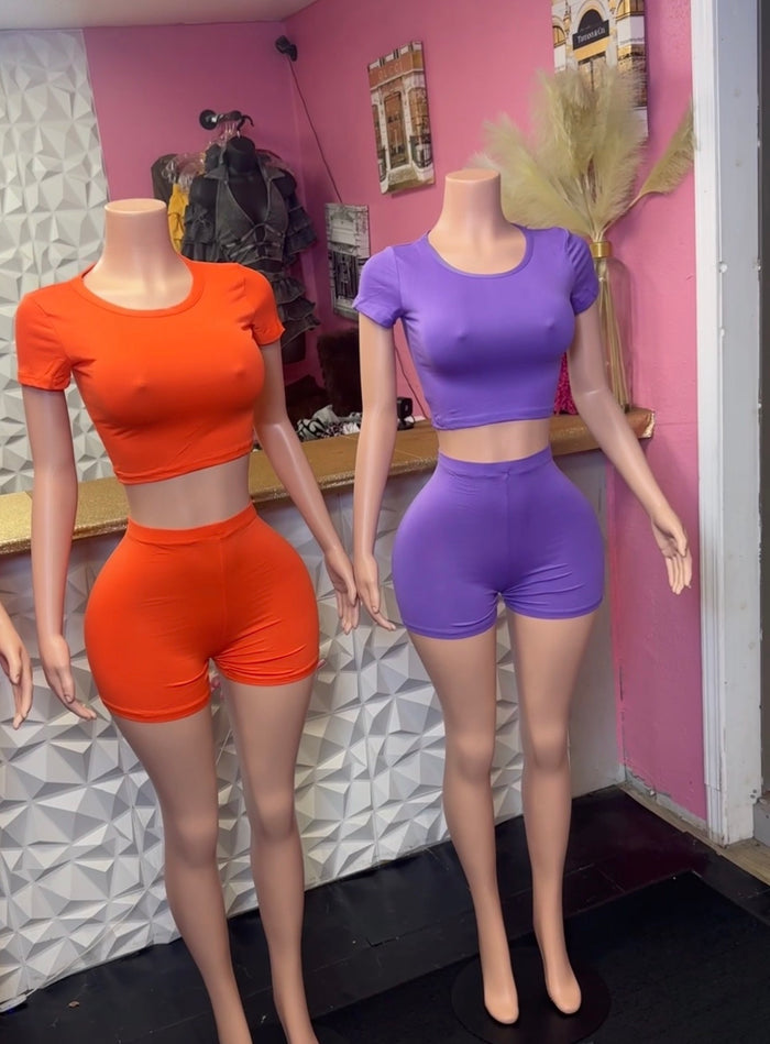Basic Short Set ( Orange )