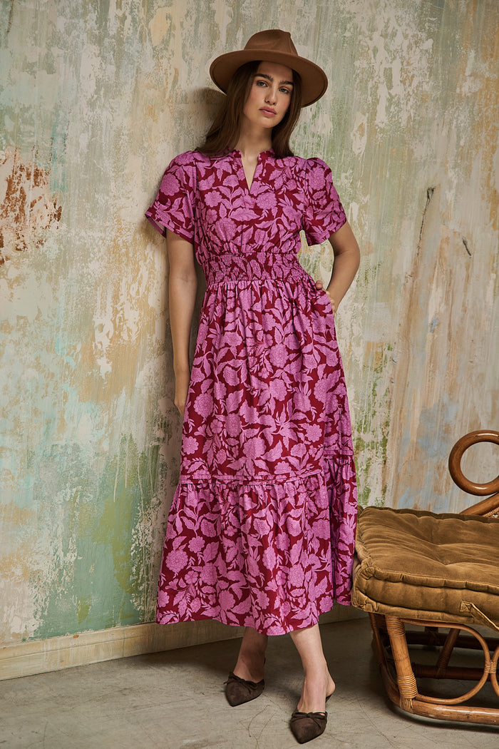 Belraj Poplin Maxi Dress Yunice Floral