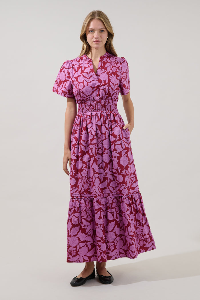 Belraj Poplin Maxi Dress Yunice Floral