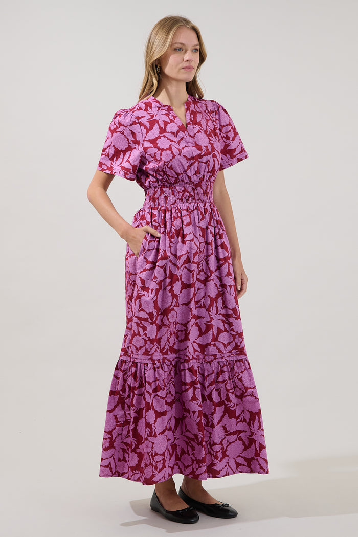 Belraj Poplin Maxi Dress Yunice Floral