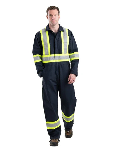 Berne Safety Striped Gasket Unlined Coveralls