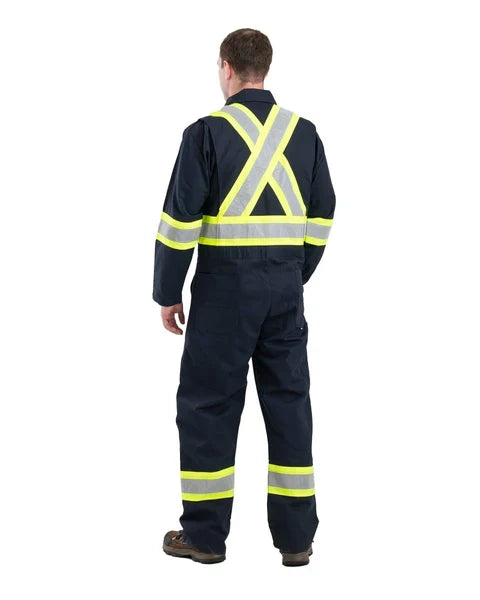 Berne Safety Striped Gasket Unlined Coveralls
