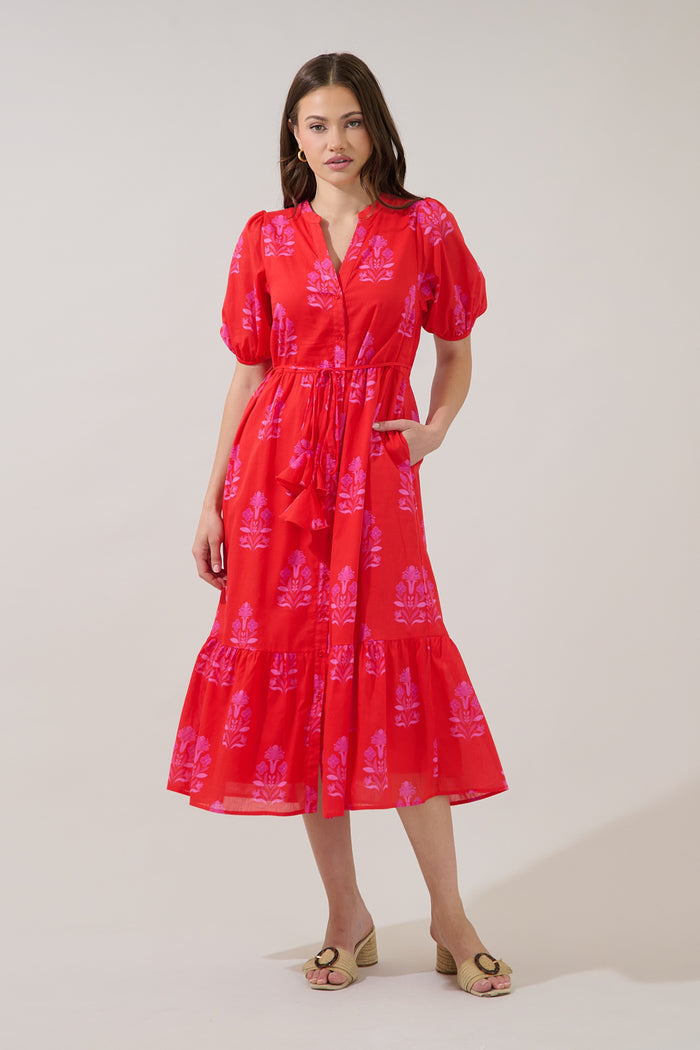 Beth Button Down Midi Dress Artisan
