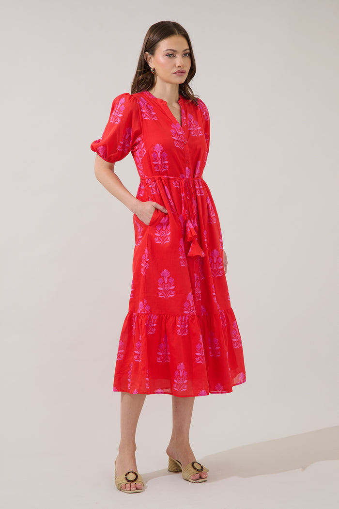 Beth Button Down Midi Dress Artisan